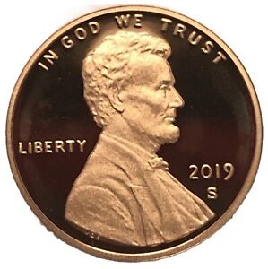 2019-S Lincoln Shield Proof Cent Red Cameo US Penny Free S&H W/Tracking 4019