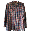 Abercrombie & Fitch Co Mens Size XXL Plaid Flannel Lined Shirt Long Sleeve Blue