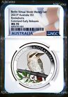 2021 Berlin Show Virtual WMF Australia Kookaburra Silver NGC MS70 1oz $1 Coin ER