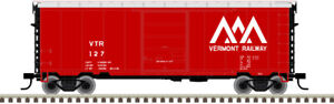 Atlas N Scale PS-1 40' Boxcar, 6' Door Vermont Railway (Red/White) #133