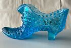 New Listing**GLASS SHOE COLLECTORS** FENTON TURQUOISE HOBNAIL QUEEN