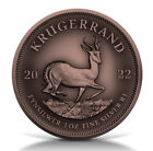 RPA 2022 Krugerrand 1oz .999 Silver BU Coin in Antique Copper Finish