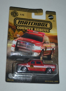 MATCHBOX 2023 MATCHBOX COUNTRY RESCUE 1/6 - 2015 RAM 1500 RED MBX COUNTY
