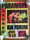 Paramore Limited Edition Tour Poster Los Angeles Forum Exclusive Rare /2000
