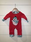 Marie Nicole Clothing Gender Neutral Baby Snowman Romper Size 0-3 Months