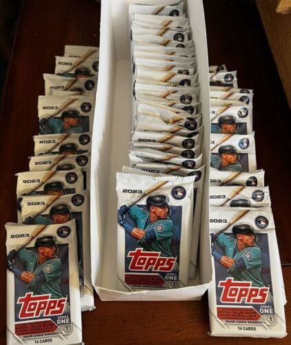 Lot of 50 Packs!! 2023 Topps Series 1 Baseball MLB Factory Sealed Pack From Box