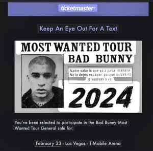 Ticketmaster Bad Bunny Presale Code - Las Vegas 2/23