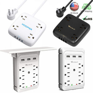 Surge Protector Power Strip Outlet With USB Ports Charging Station For Office US