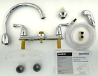 Moen Banbury CA87553 High-Arc Two-Handle Kitchen Faucet Side Spray - Chrome READ
