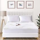 Bamboo Mattress Protector Hypoallergenic & Breathable Waterproof Mattress Cover