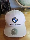 BMW Motorsports M Power White Quilted Strapback Hat