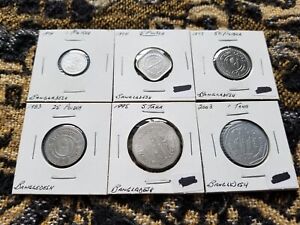 Bangladesh : Collection of 6 Different Circulated Coins - i