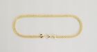 14k Real Solid Yellow Gold Bizmark Rope Link Chain Bracelet