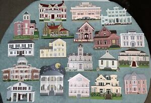 Lot Of 15 Shelia’s Houses Collection And 4 The Cat’s Meow Houses - Fast Shipping