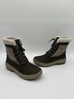 NWOB Merrell Womens Haven Polar Waterproof Mid Lace Olive Winter Boots Size 9