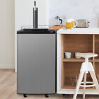 E-Macht 3.4 Cu Kegerator Beer Keg Cooler Refrigerator Adjustable w/ Wheels Party