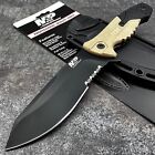 Smith & Wesson Military Police Tactical Tan Fixed Blade Knife MOLLE Sheath NEW