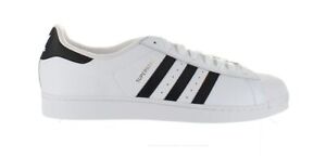 Adidas Mens Superstar White/Black/White Fashion Sneaker Size 19