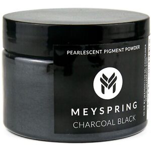 MEYSPRING Charcoal Black Mica Powder for Epoxy - Resin Color Pigment - Resin Dye