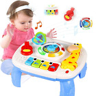 Baby Toys 6 to 12 Months, Musical Learning Table Baby Toys for 1 2 3 Year Old Bo