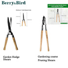 Berry&Bird Garden Pruning Shears Manual Hedge Clippers Loppers and Pruners 30''