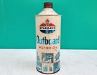 Standard Oil Co OUTBOARD Motor Oil Cone Top Can Quart Bottle Canco Boat Vintage