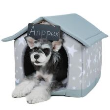 New ListingDog House Indoor, Inside Dog House with Removable Cushion, Enclosed Warm Cat ...