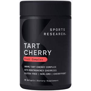 Tart Cherry Complex from Montmorency Cherries Non-GMO Gluten Free (60 Softgels)
