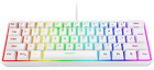 (White)60% Wired Gaming Keyboard, 61 Keys RGB Backlit Wrist Rest Ultra-Compact