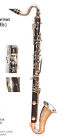 Eastern music high grade B flat bass clarinet Low E type with nickel plated keys