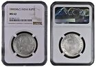 EIC Victoria Queen 1840 AD (B&C) DL 28 Berry Silver Rupee NGC Graded MS 62