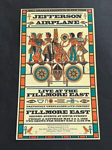 Jefferson Airplane Fillmore East AOR Poster Image for Live Album Original Poster