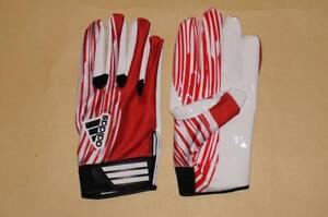 NEW Adidas AdiZero Men's Football Receiver Gloves Red/White 2XL 3XL