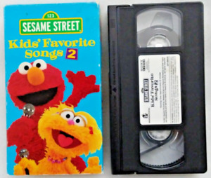 VHS Sesame Street - Kids Favorite Songs 2 (VHS, 2001, Slipsleeve)