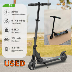 USED Kick Push Electric Scooter for Kids Teens Commuter Folding E-Scooter