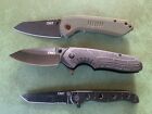 Lot of 3 CRKT Folding Pocket Knives: OVERLAND, COPACETIC, M16-10KS - Excellent!