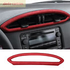 Suede Wine Red Center Air Outlet Vent Trim For Toyot@ 86 Subaru BRZ 2012-20/FR-S (For: Scion FR-S)