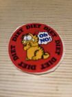 New ListingSee Pictures Old Writing On Back Vintage 1980s Garfield Diet Sticker Oh No Cat