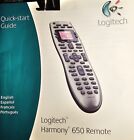 Logitech Harmony 650 Programmable Universal Remote w/ Cable & New Batteries