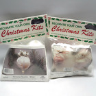 New Listing2 Vintage Beaded Christmas Ornament Kits Victorian Sparkle & Lace Merri Mac