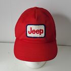 VTG Jeep Logo Patch Trucks Mesh Trucker Hat Snapback Baseball Cap Foam Kmart Red
