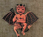 U Pick Vintage Inspired Devil with Bat Wings Halloween Cardstock Decoration #A