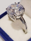 CLEARANCE 5.00 Ct Solitaire simulated Moissanite Engagement Ring Stainless steel