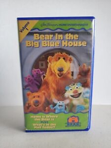Bear In the Big Blue House Volume 1 (VHS, 1998) Blue Clamshell Jim Henson