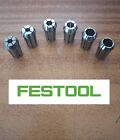 Festool Router Collet Set of 6 Collets (6mm, 8mm,12mm, 1/4