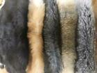 Rabbit Fur Pelt Natural Assorted Earth Tones Fur Skin Tanned Hides 9''x12''