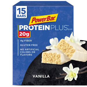 PowerBar Protein Plus Bar Vanilla 2.11 Ounce 15 Bars