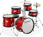 New ListingGammon Percussion 5-Piece Junior Starter Drum Kit with Cymbals, Hardware, Sticks