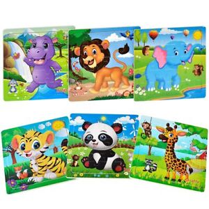 Puzzles for Kids Ages 3-5 Toddler Wooden Toys Montessori Learning Education P...