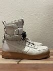 Nike SF Air Force 1 Light Bone High Top Sneakers AF1 2017 857872-004 Leather 9.5
